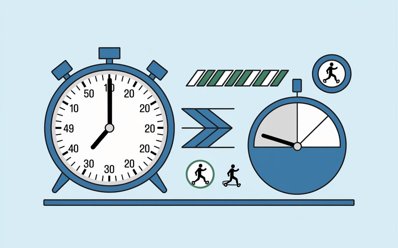 conversion allure vitesse chronomètre compteur icônes course