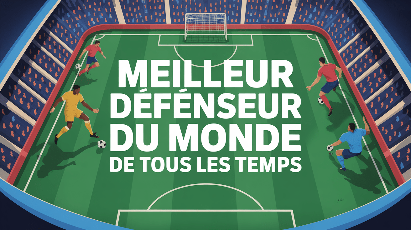 illustration terrain football meilleur défenseur du monde de tous les temps