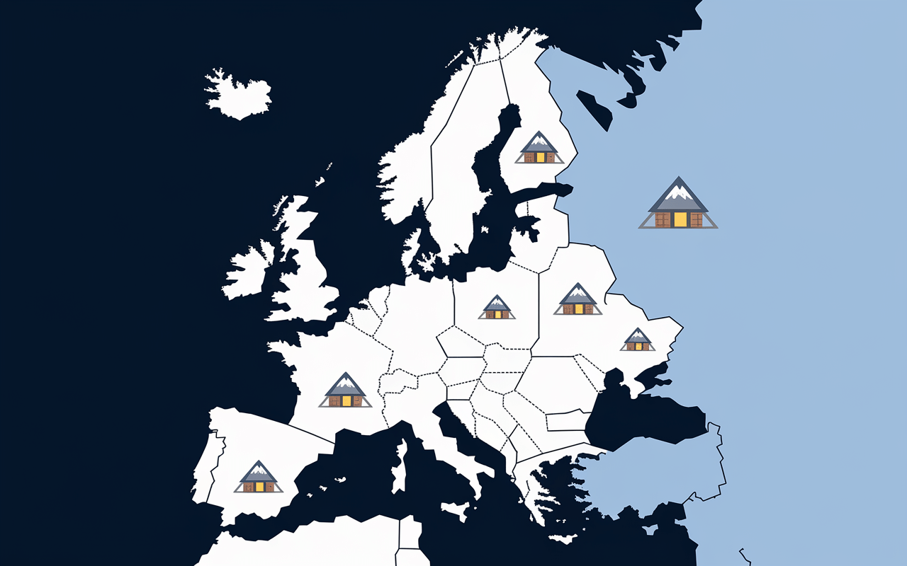 comparatif stations les plus enneigées 2024 Europe graphique