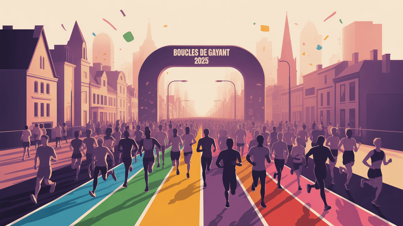 boucles de gayant 2025 illustration course urbaine