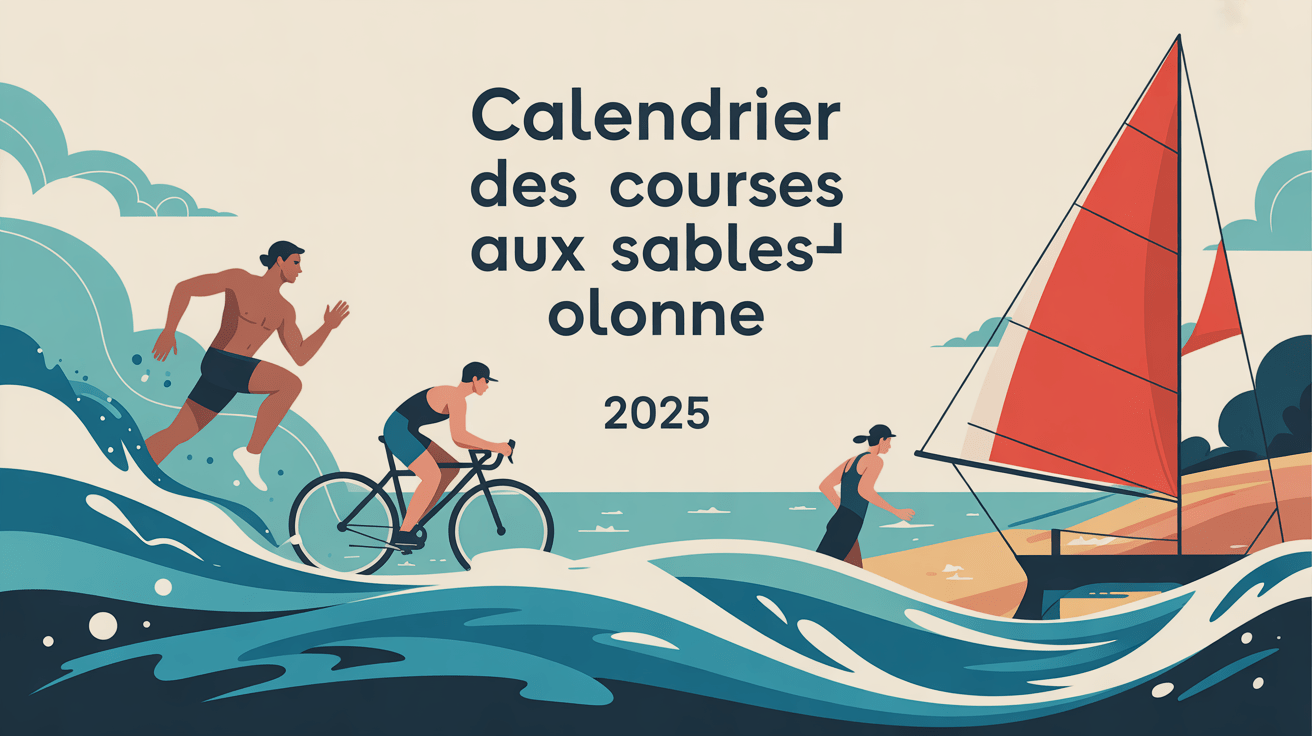 calendrier des course au sable d'olonne 2025 visuel sports côtiers