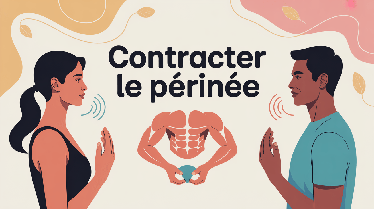 comment contracter le périnée en sécurité, schéma simple