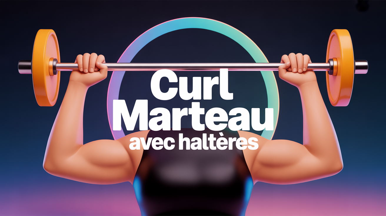 curl marteau haltères prise neutre, biceps et avant-bras
