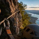 Via ferrata roc du cornillon au-dessus du Lac du Bourget