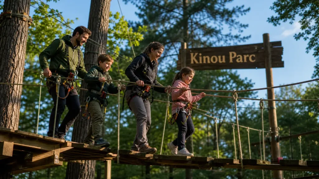 Kinou Parc en famille : accrobranche, tyrolienne et jeux de plein air dans l’Indre