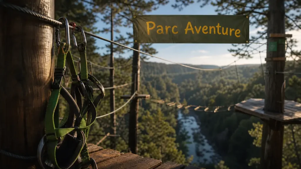 Parc aventure St Antonin : accrobranche, activités de groupe et location de matériel