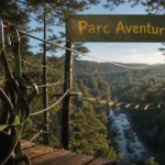 Parc aventure st antonin : harnais d’accrobranche sur corde et parcours suspendu