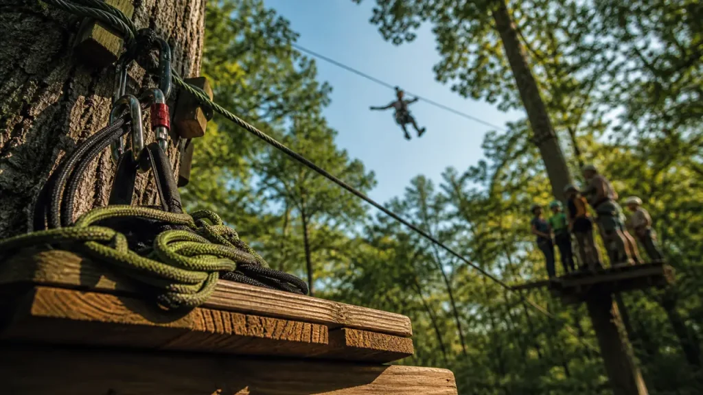 Parc aventure de la Vallée des Légendes à Ligugé : 10 parcours, Clic-It et accès près de Poitiers
