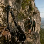 Via ferrata buis les baronnies : harnais et grimpeurs sur Saint-Julien
