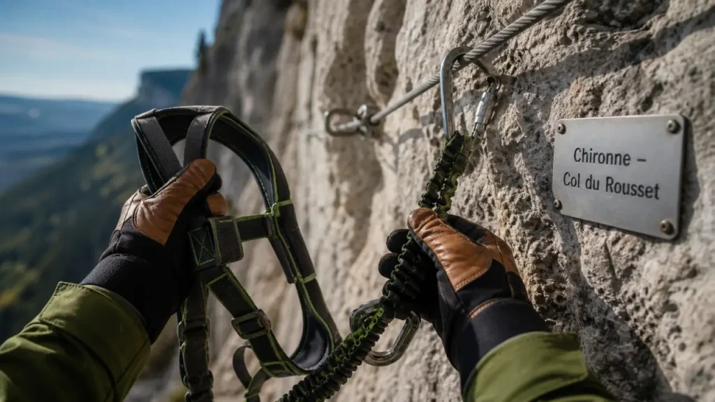 Via ferrata de Chironne : 500 m, 2 h et la partie TD à éviter si vous débutez