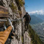 Via ferrata curalla : câble et baudrier AD+