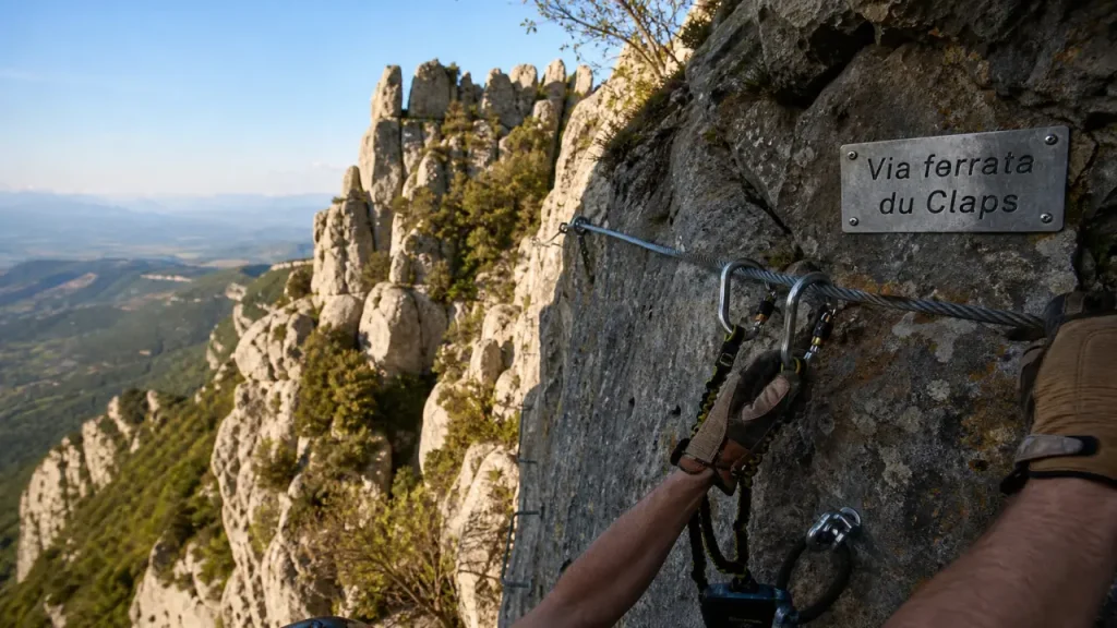 AD+, 650 m, un retour à surveiller : la via ferrata du Claps à Luc-en-Diois