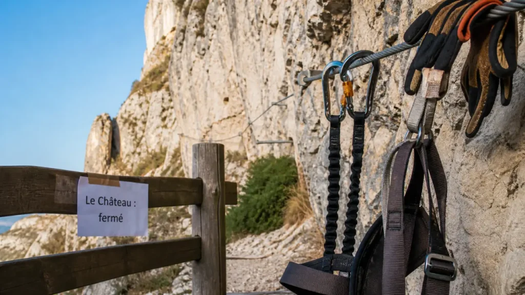 Via ferrata les Baumes du Verneau : un site varié, mais la partie du Château reste fermée