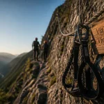 Via ferrata vicdessos : câble et ferristes sur paroi pyrénéenne