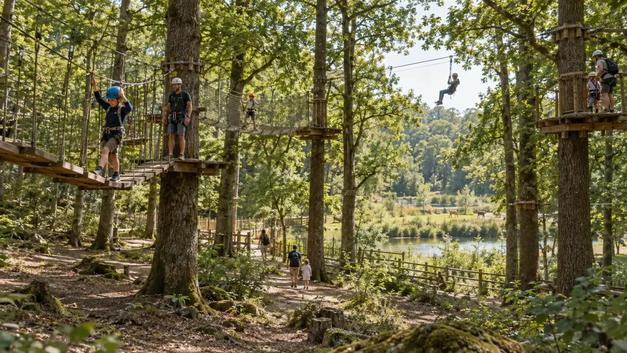 Happy Forest parc accrobranche et parc animalier dans une forêt de chênes