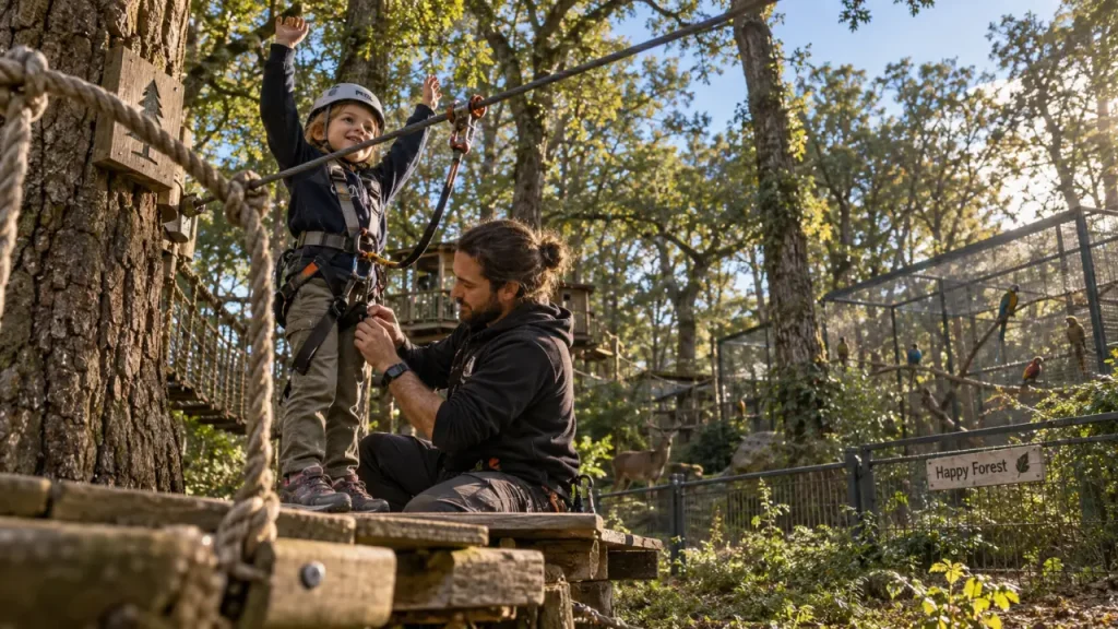 15 parcours et un parc animalier près d’Agen : que faire à Happy Forest ?