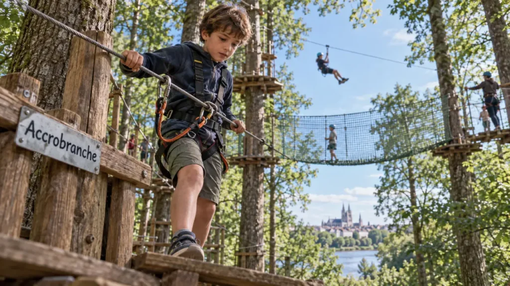Léo Parc Aventure près d’Orléans : 16 parcours pour tous les niveaux