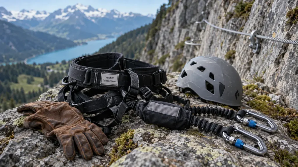 Matériel de via ferrata : la longe en Y au centre de votre sécurité