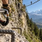 Passy via ferrata Curalla AD+ : baudrier et câble