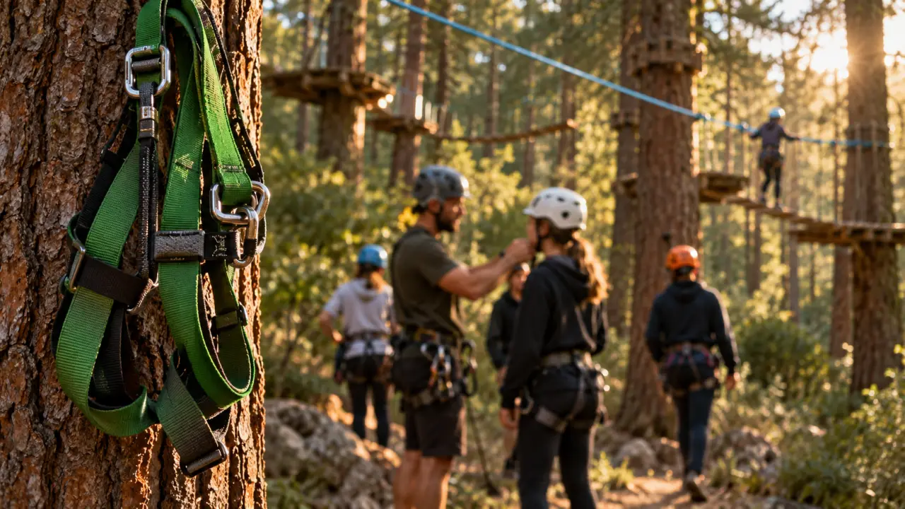 Crapahut parc aventure : harnais et tyrolienne en forêt à Bélesta