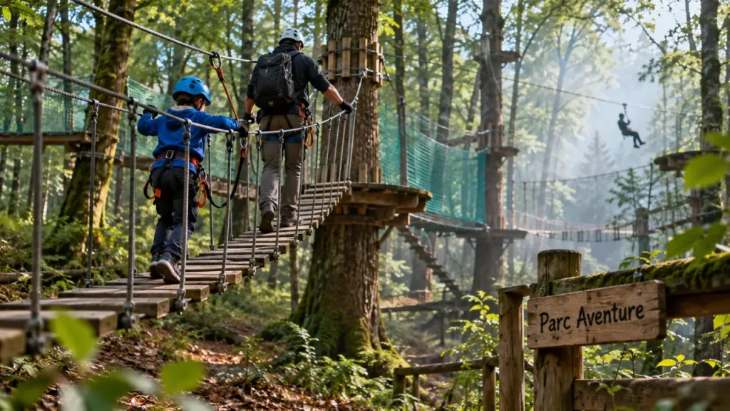 Forêt Adrénaline Rennes : accrobranche ou TrampÔforest pour votre sortie aux Gayeulles ?