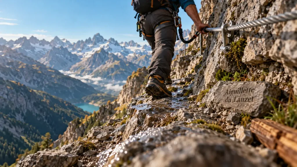 Via ferrata de l’Aiguillette du Lauzet : peu de dévers, mais 5 à 7 heures d’engagement
