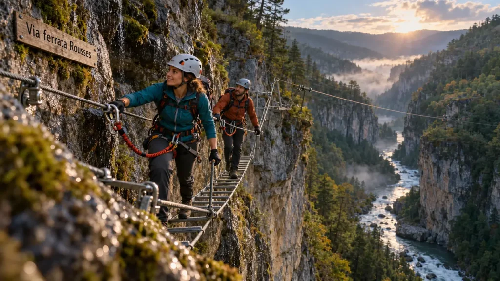 Via ferrata de Rousses : deux parcours, mais une vérification indispensable avant de partir