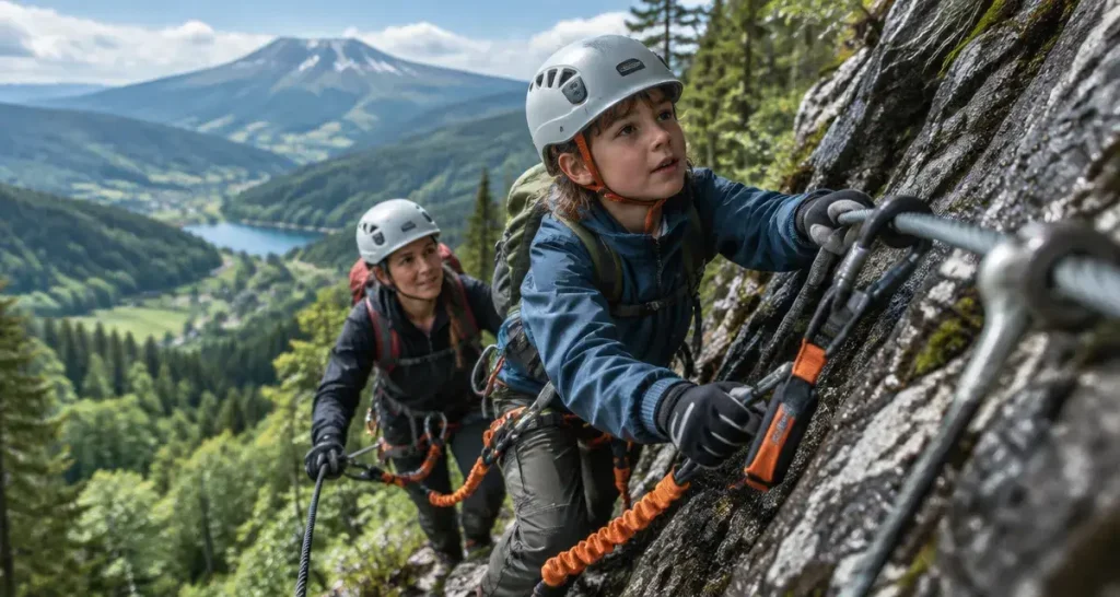 Via ferrata du Capucin : un parcours d’initiation de 400 m au Mont-Dore